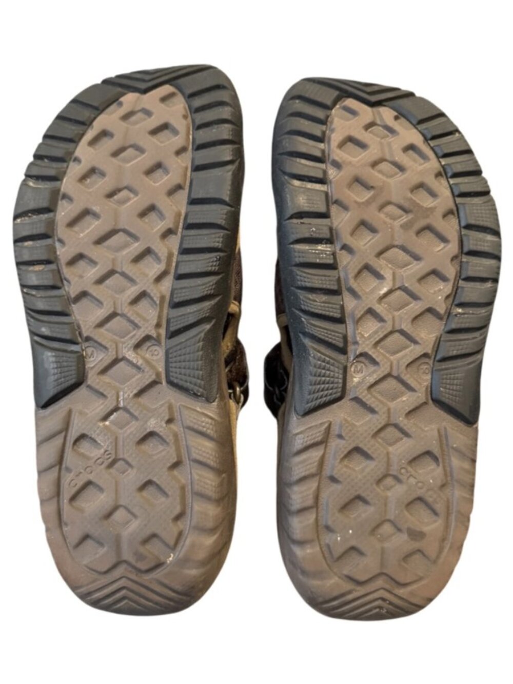 Crocs Swiftwater Mesh Fisherman Sandals Men’s Size 10 Brown Black Water Shoes - Picture 3 of 8